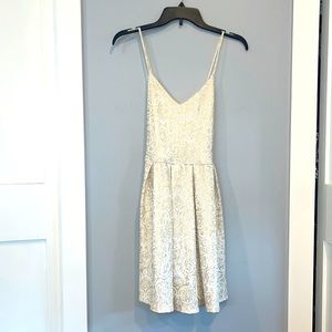 Pretty white with gold design